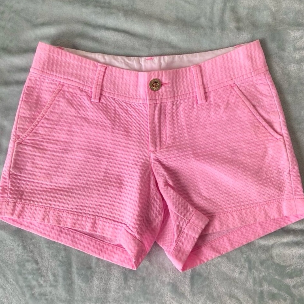 Lilly Pulitzer Callahan 5" Pink Jacquard Shorts Women’s Size 0